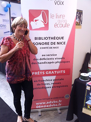 Le stand de la Bibliothèque Sonore au rendez-vous des Associations de Nice